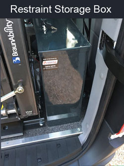 Restraint Storage Box - Mercedes Sprinter Van Fit Out - Alternate Mobility
